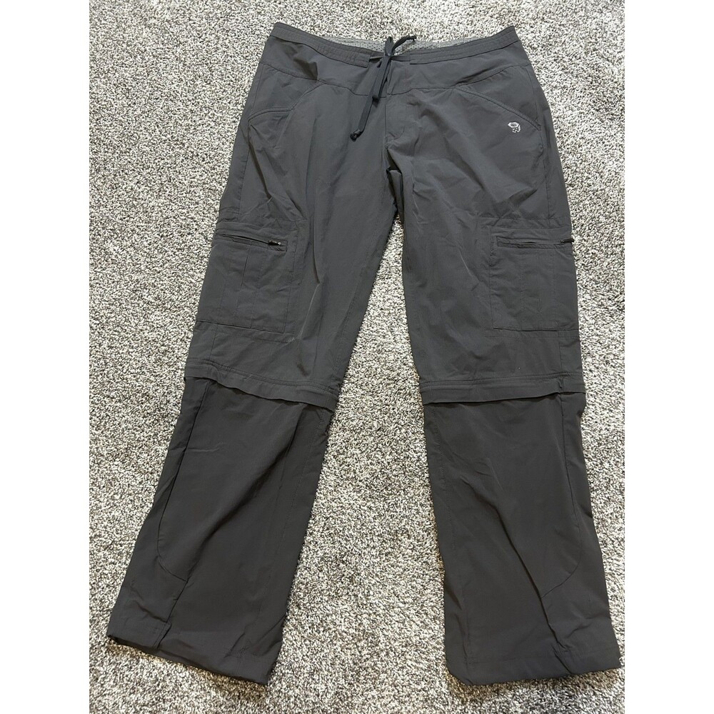 Mountain Hard Wear Women's Pants/Shorts Convertible 14/32 Gray Nylon